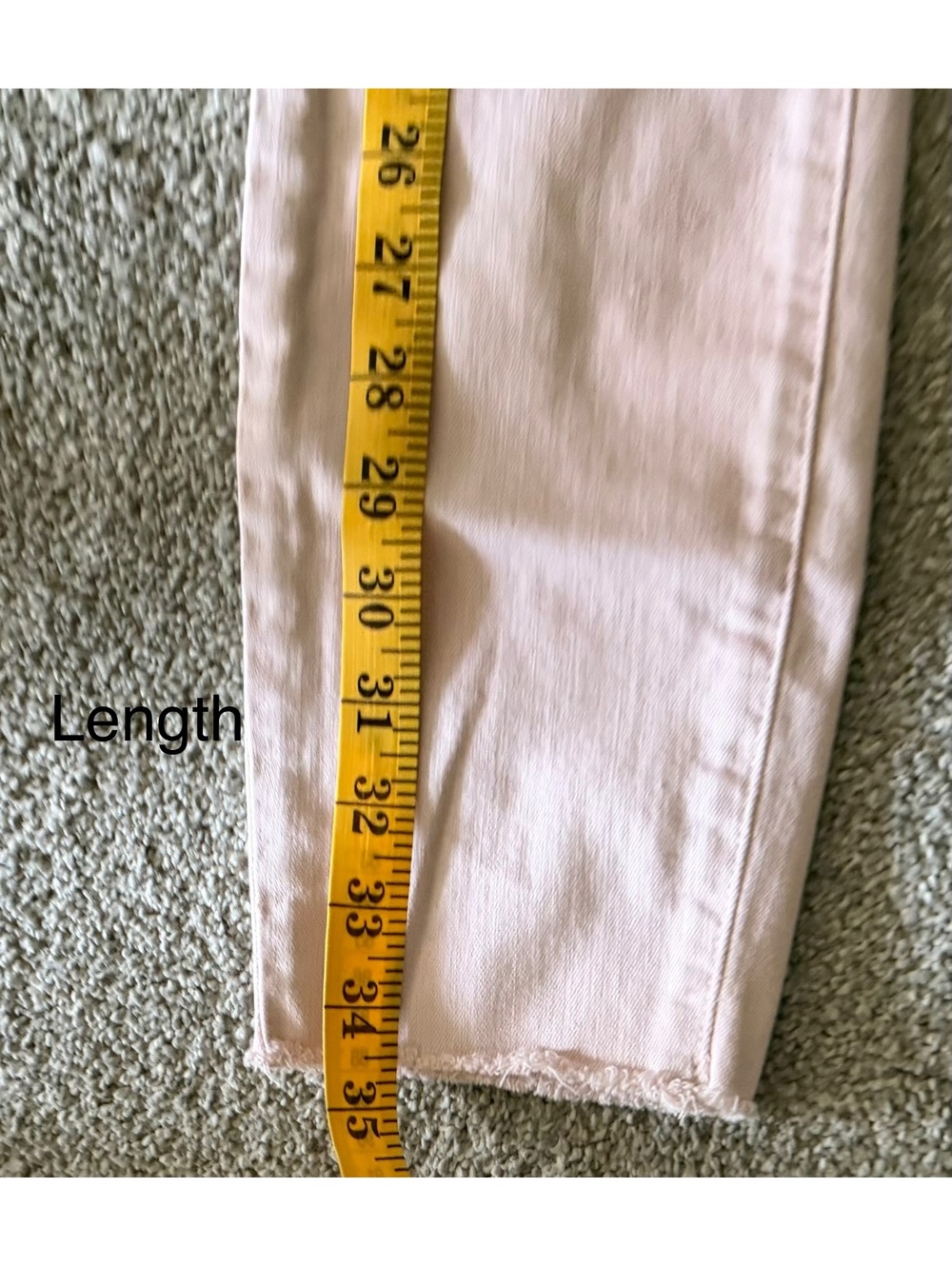 PAIGE Verdugo Crop Mid-Rise Skinny Pink Sz 27 Designer - Picture 8 of 8